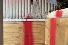 Fassadendetail mit Rohfassade